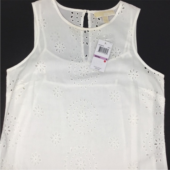 NWT Michael Kors White Eyelet Dress - Picture 7 of 10
